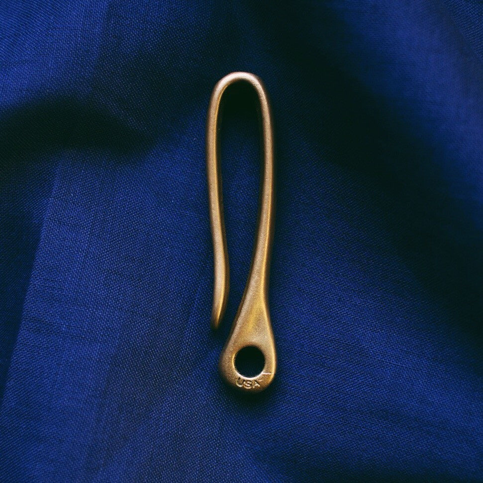 The Snake Hook - Brass Key Loop Pocket or Belt Clip | Snake Bite Co.