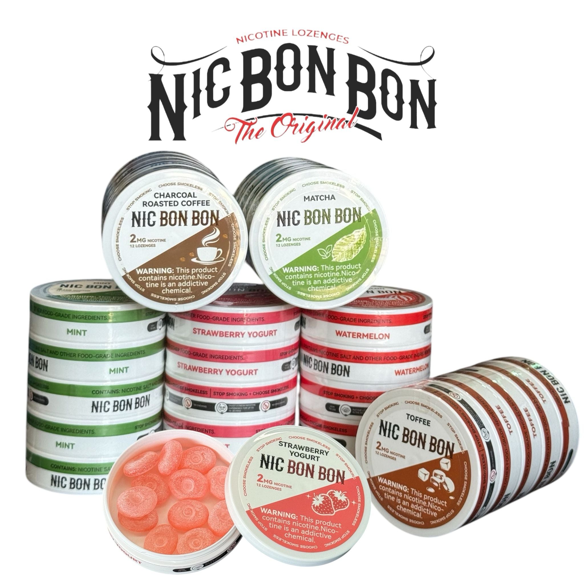Nic Bon Bon 2mg Lozenges- 12pk-5ct | SoCAL Distro LLC
