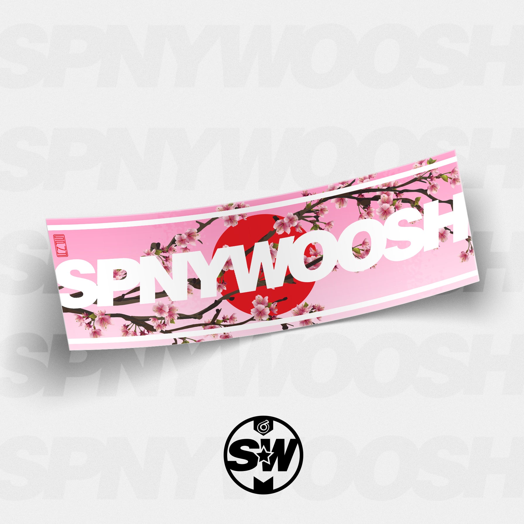 Sakura SPNYWOOSH Slap Sticker – Spinnywhoosh Graphics