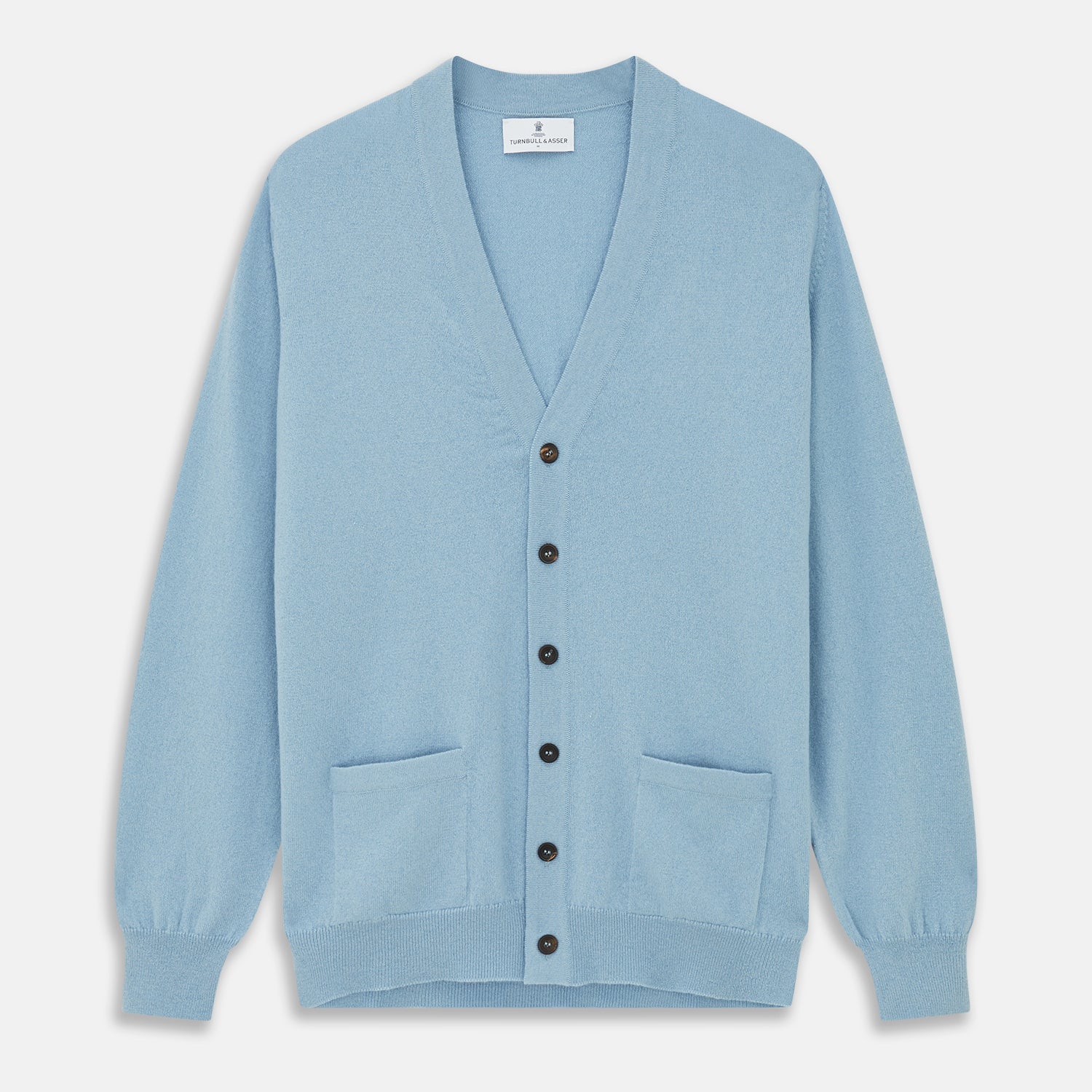 Pale Blue Cashmere Lachlan Cardigan | Turnbull & Asser – Turnbull