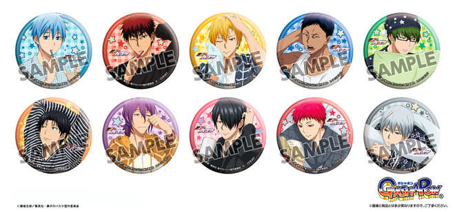 バンダイ：黒子のバスケ カプセル缶バッジコレクション Relax Mode