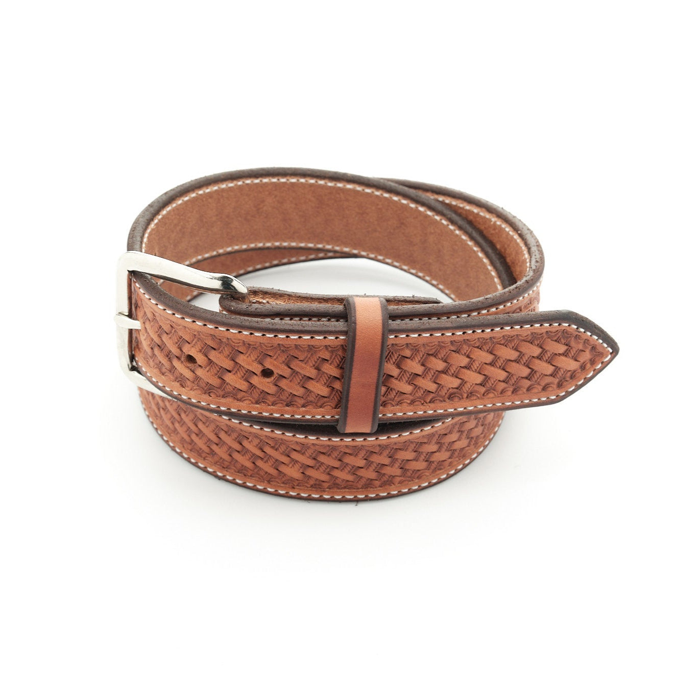 Natural Basket Belt – Texas Saddlery