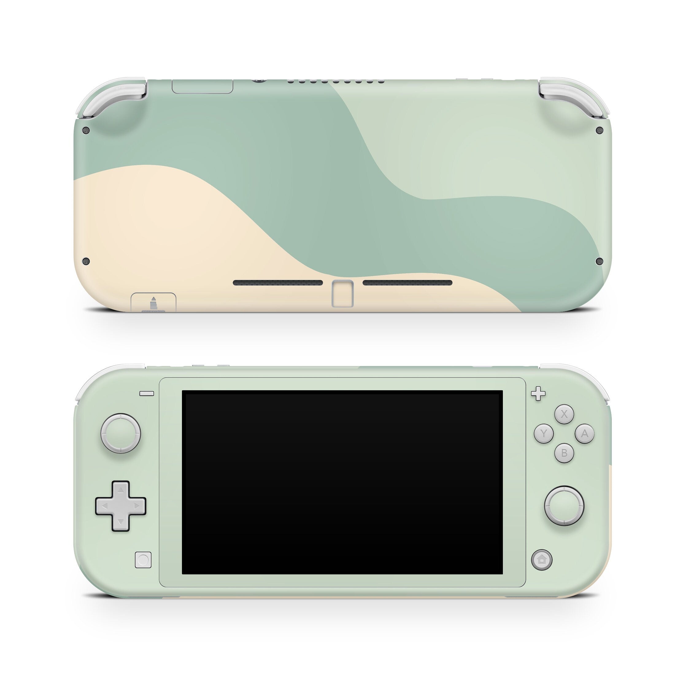 Color Blocking Green Nintendo Switch Lite Skin | Premium 3M Vinyl Wrap