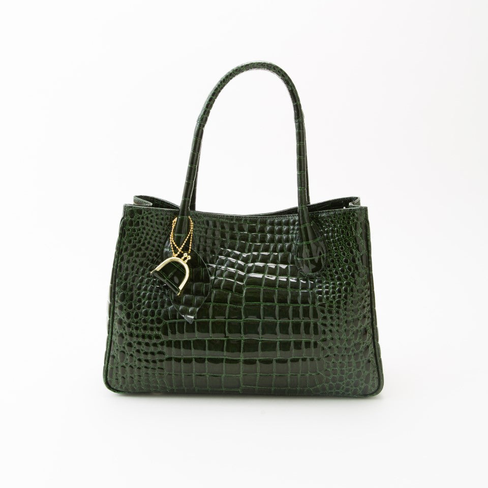 トート エナメル メジグリーン ｜ 鎌倉のバッグ 鎌倉高野オンライン