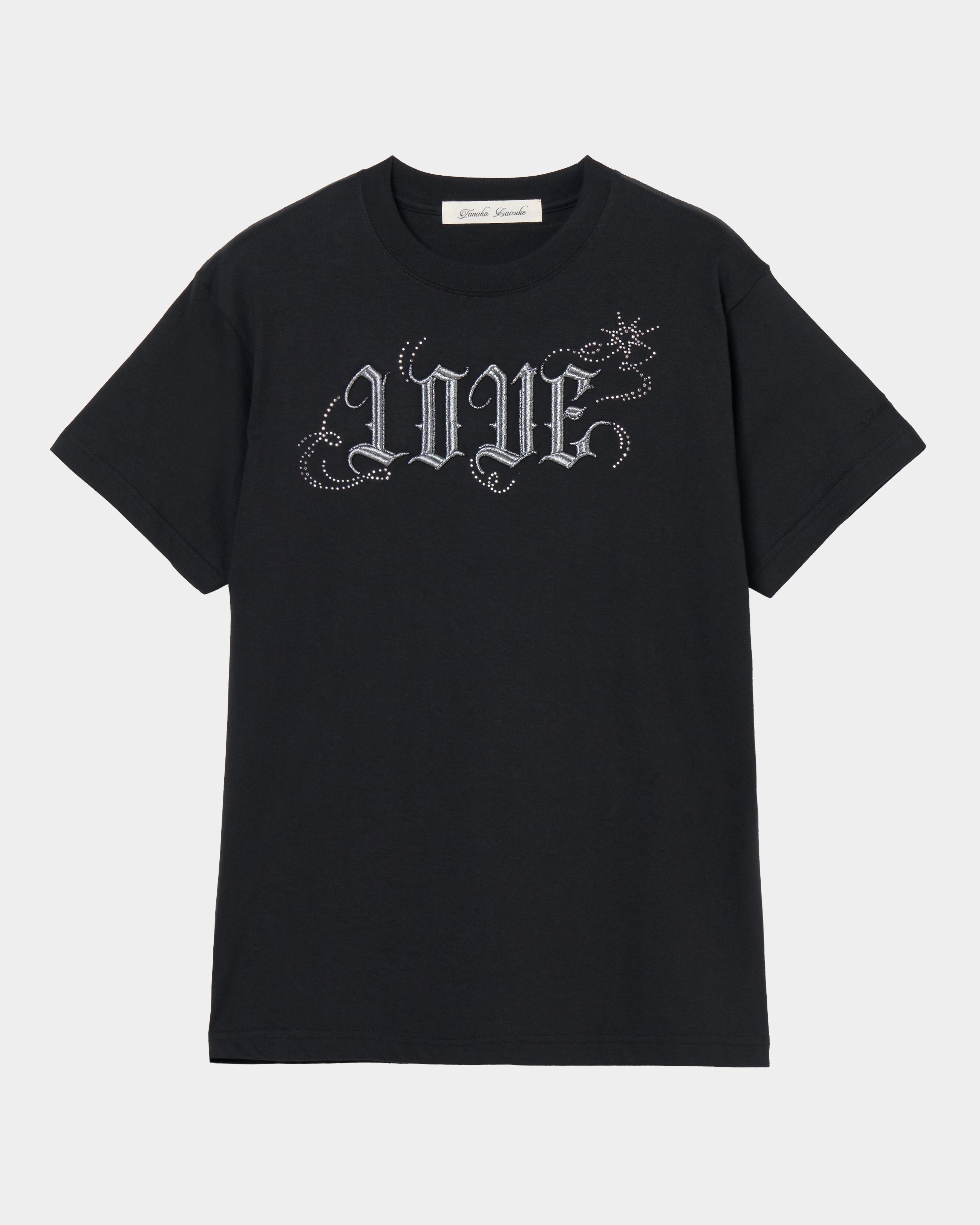 tanakadaisuke(タナカダイスケ)Tシャツ |LOVE sparkle T-shirt Black