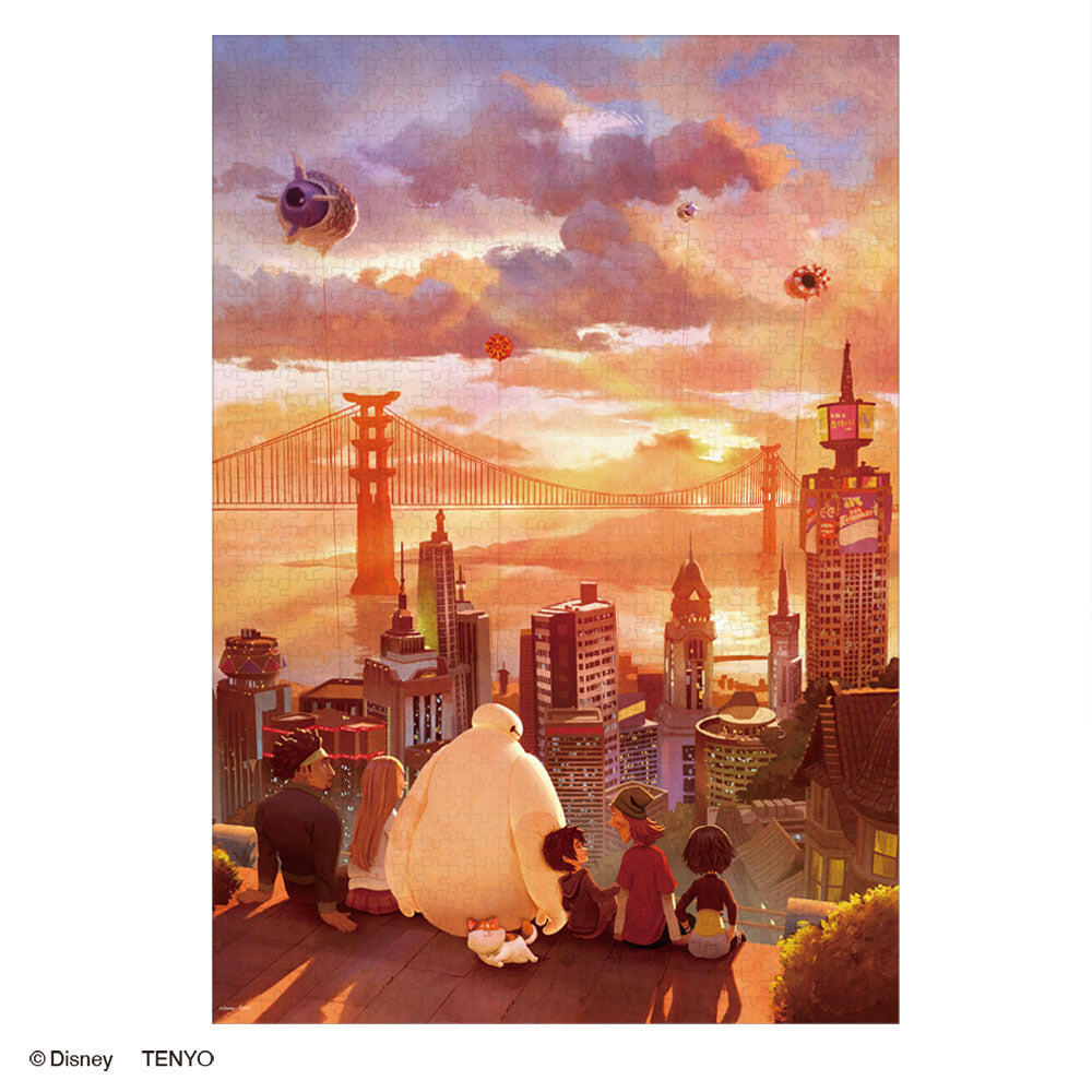 キャンバス スタイル ジグソーパズル 1000ピース 「夕景に偲ぶ（ベイ