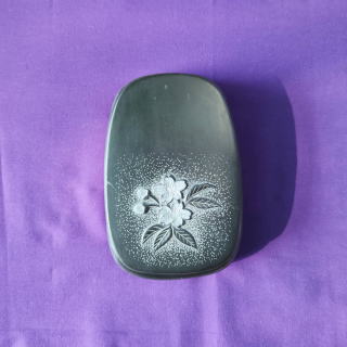 共蓋硯 天然石共蓋付硯 桜,000 雄勝硯エンドーすずり館遠藤弘行