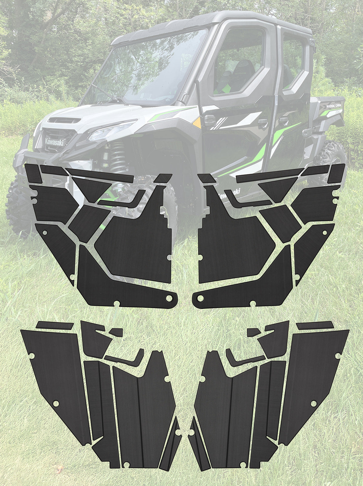 EVA Foam Door Panel Kit Kawasaki Ridge