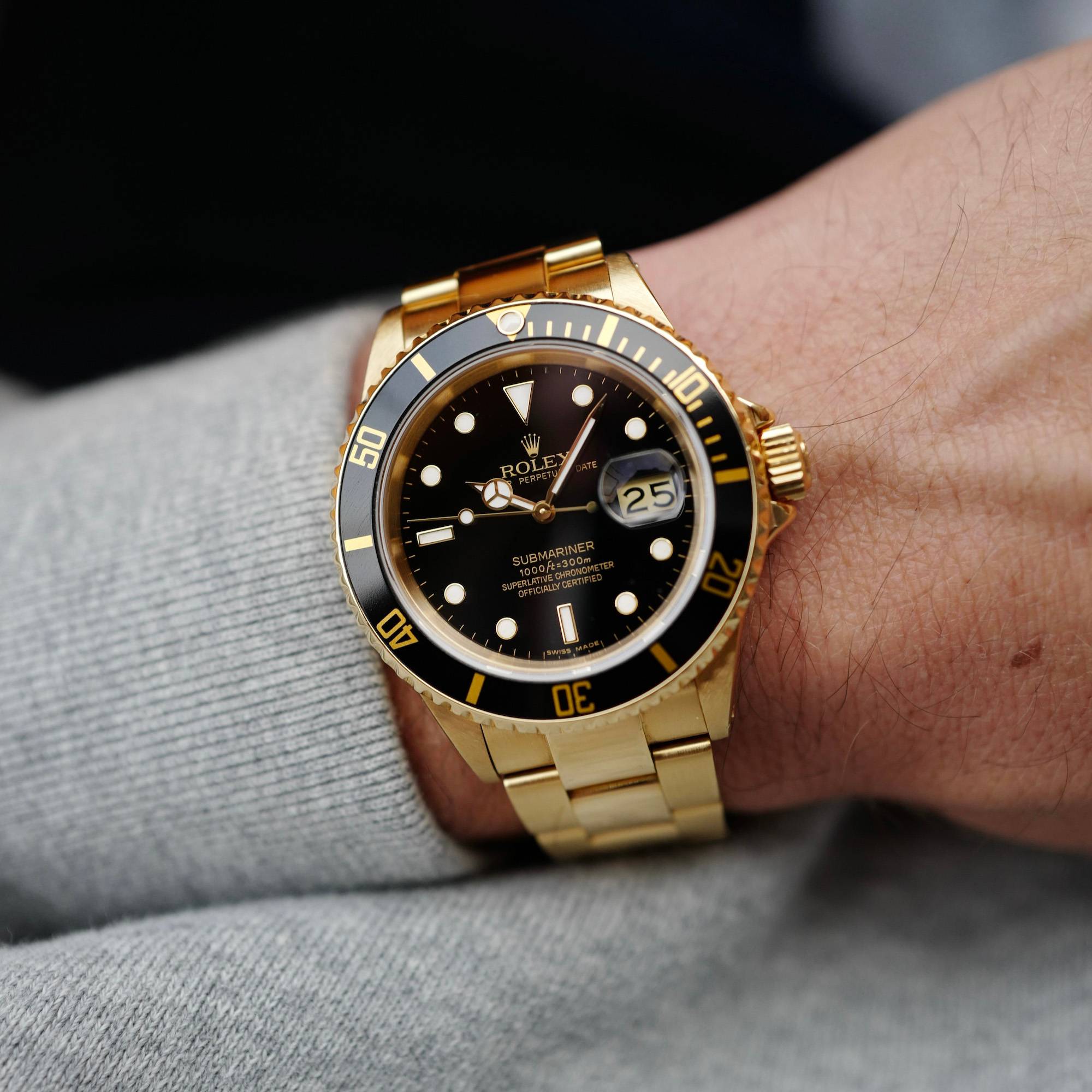Rolex Submariner 16618 18k YG