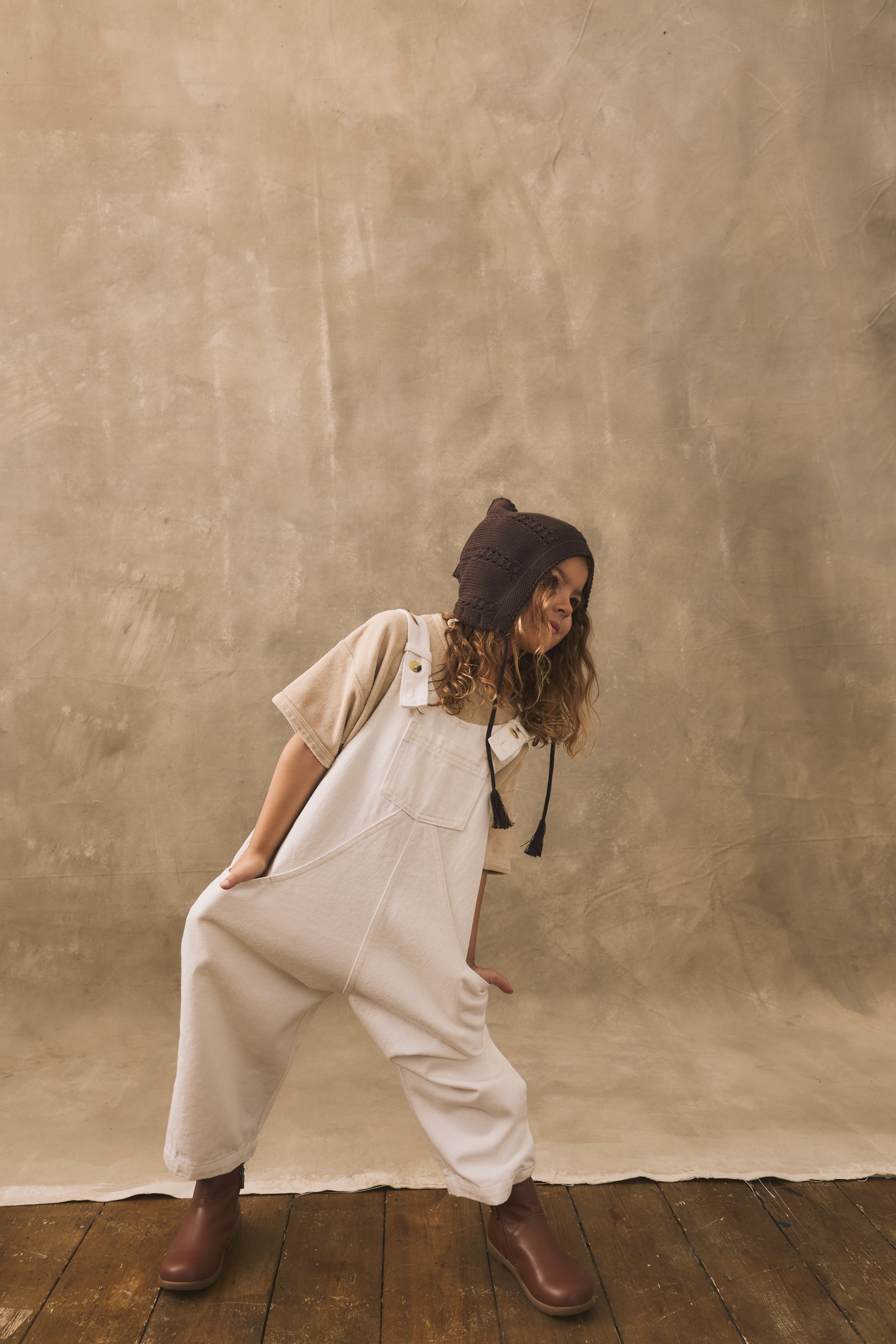 The Oversized Denim Dungaree | Organic Kids Overalls | The Simple Folk