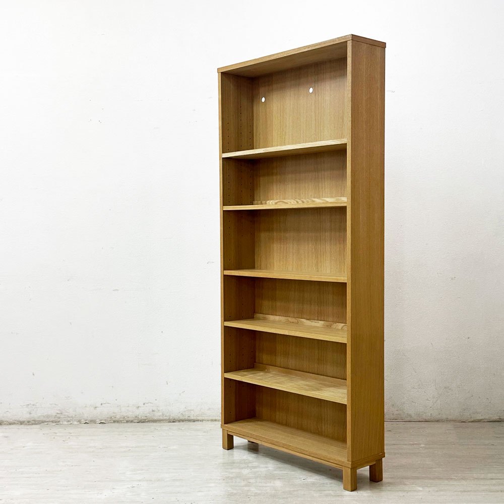 無印良品/MUJI□薄型ラック□オーク材□スリムラック□ワイド大