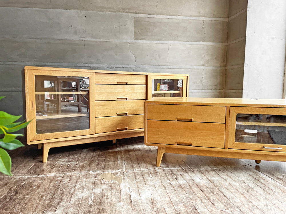 起立木工 ノルディ オーク無垢材 北欧スタイル IDC大塚取扱い サイド