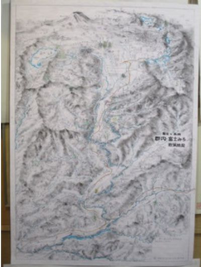 秩父・奥武蔵　散策絵図　未開封　匿名配送　即日配送　父の日 アトリエ77 〜村松昭 絵地図の世界〜>山の絵地図