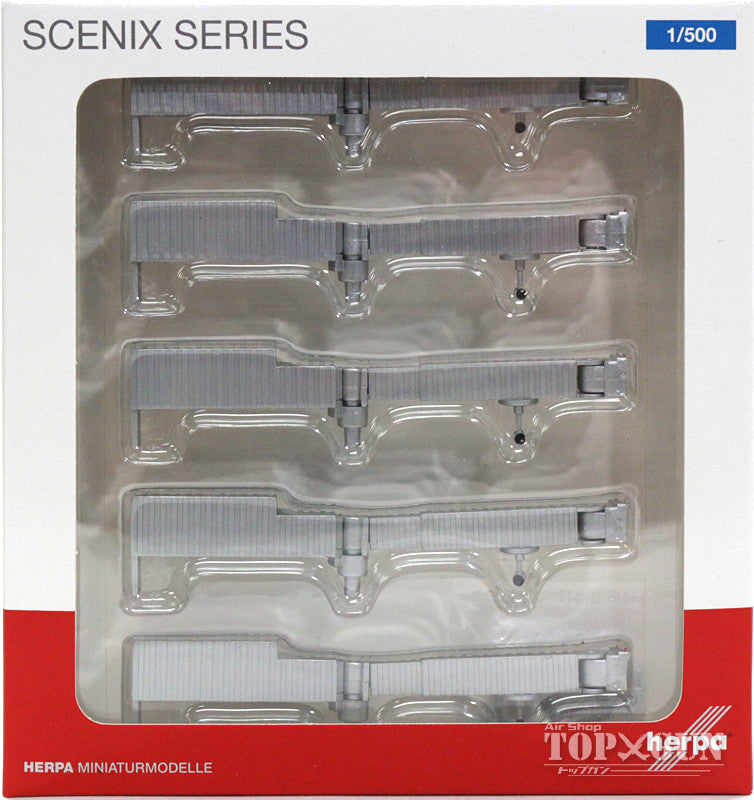 Herpa Wings 空港ジオラマアクセサリー(No.5) 1連式搭乗橋 5点セット 1