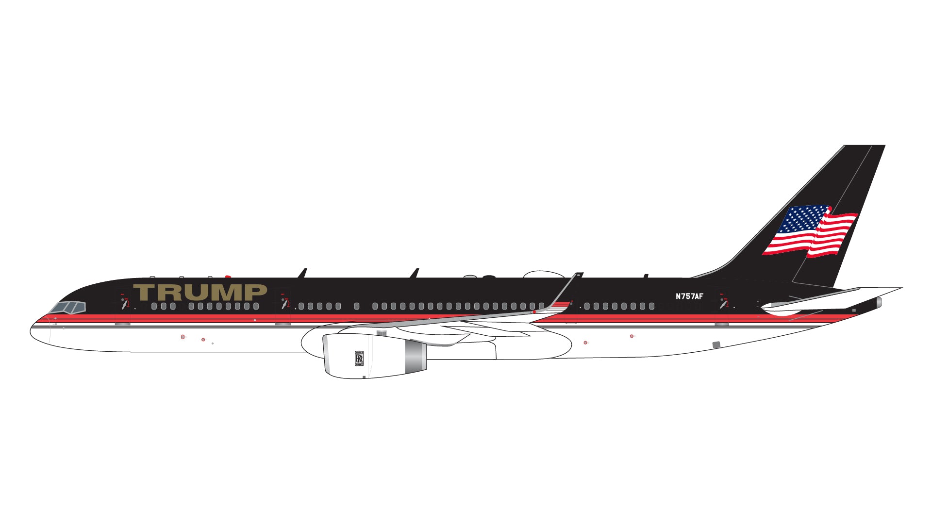 GeminiJets 【予約商品】757-200 Trump N757AF 1/400 (GJ20230412