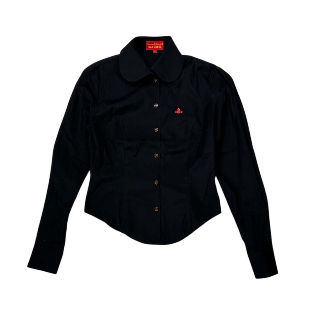 2) VIVIENNE WESTWOOD RED LABEL CINCHED BUTTON SHIRT – Top Floor