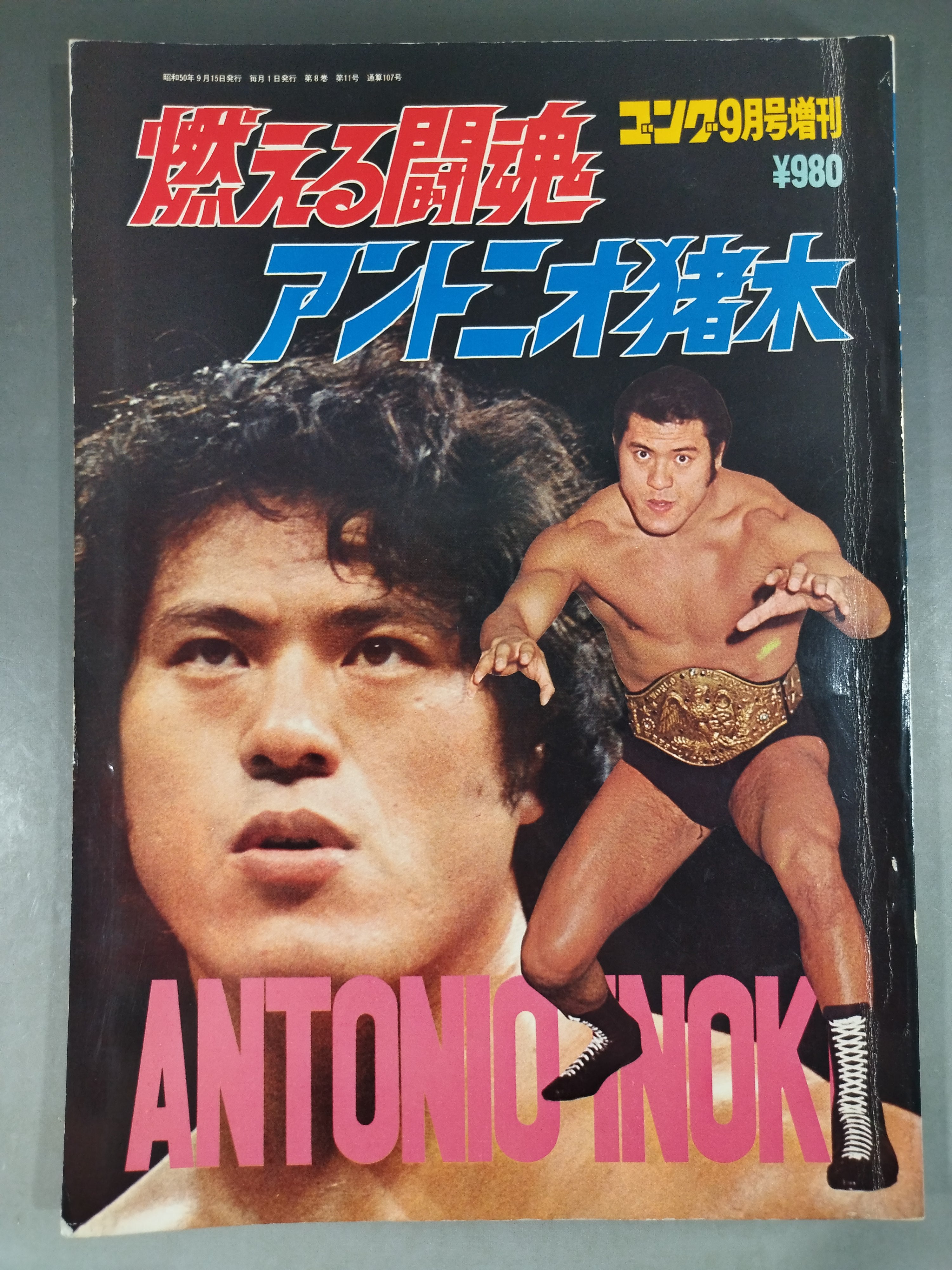 ゴング増刊号 燃える闘魂 アントニオ猪木 – 闘道館