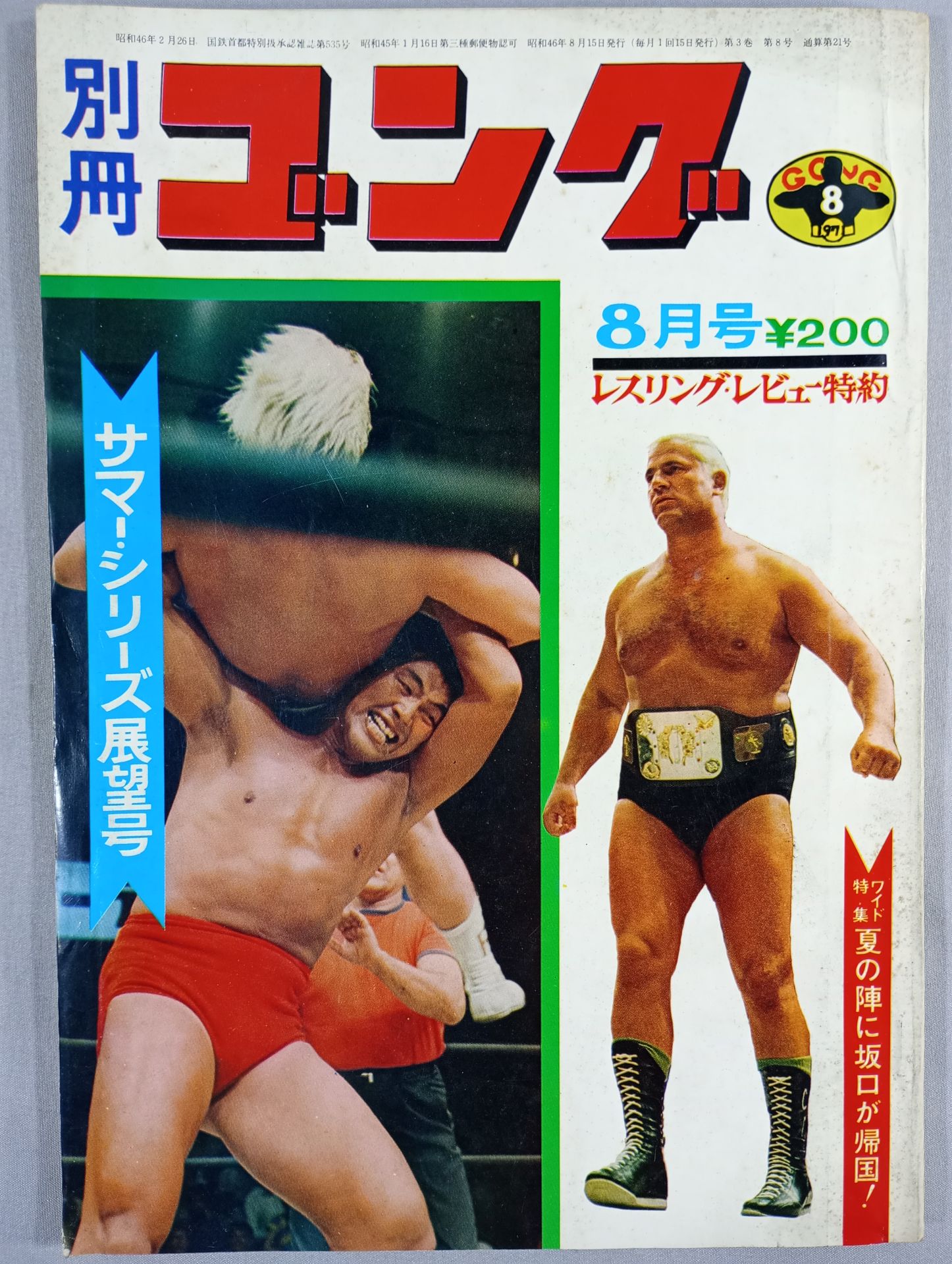 別冊ゴングVol.3 No.8 – 闘道館