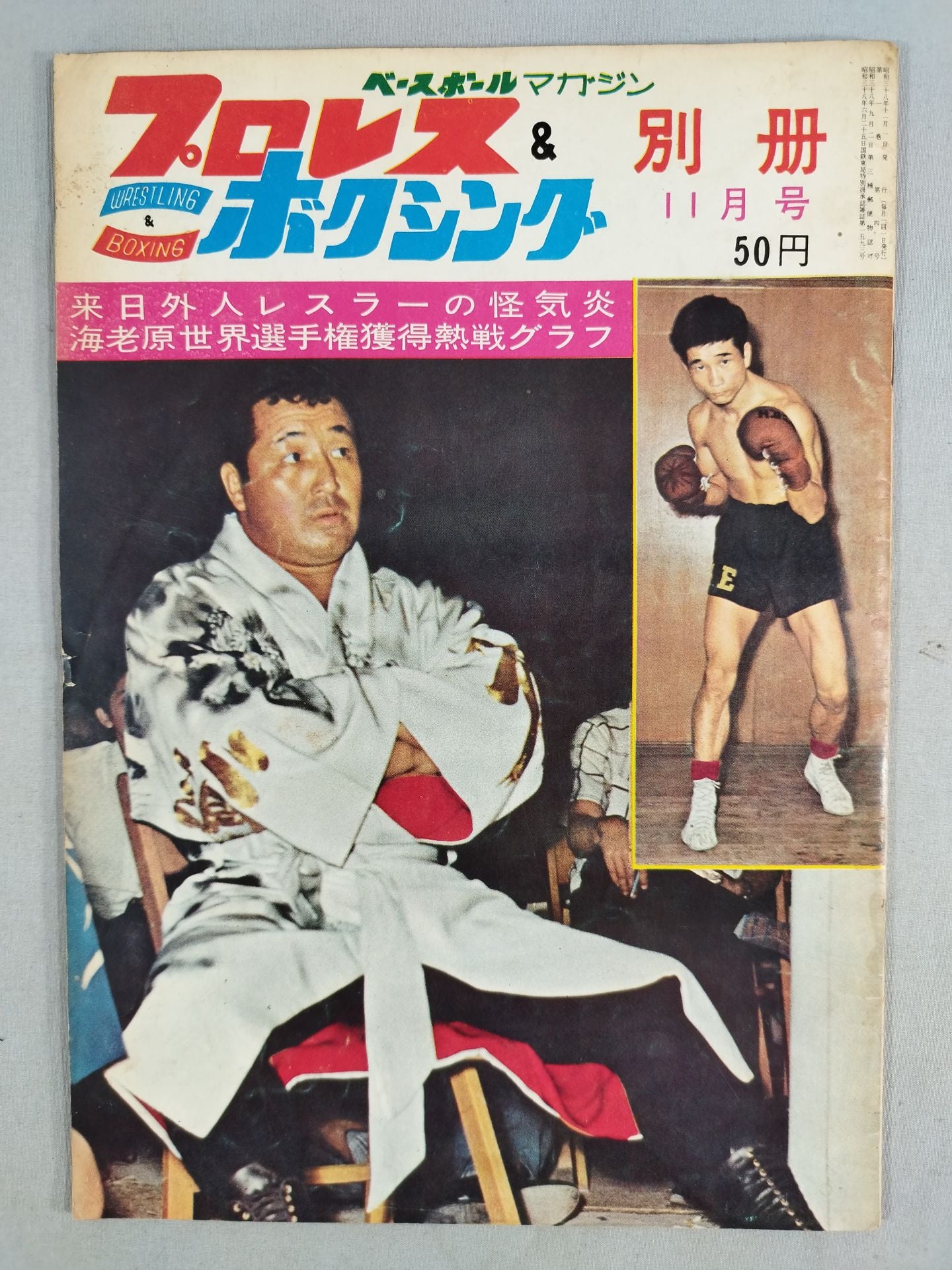 プロレス&ボクシング 1963年11月号別冊 – 闘道館