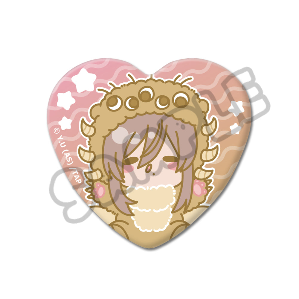 TVアニメ「桃源暗鬼」第3弾 ハート型缶バッジ M-SH（桃寺神門）｜TV