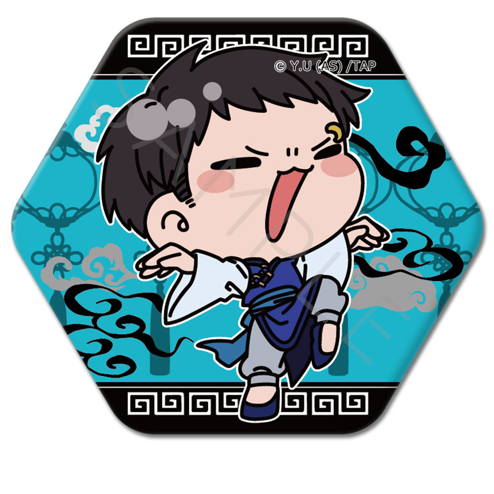 TVアニメ「桃源暗鬼」第2弾 六角形缶バッジ M-ND (矢颪 碇)｜TVアニメ