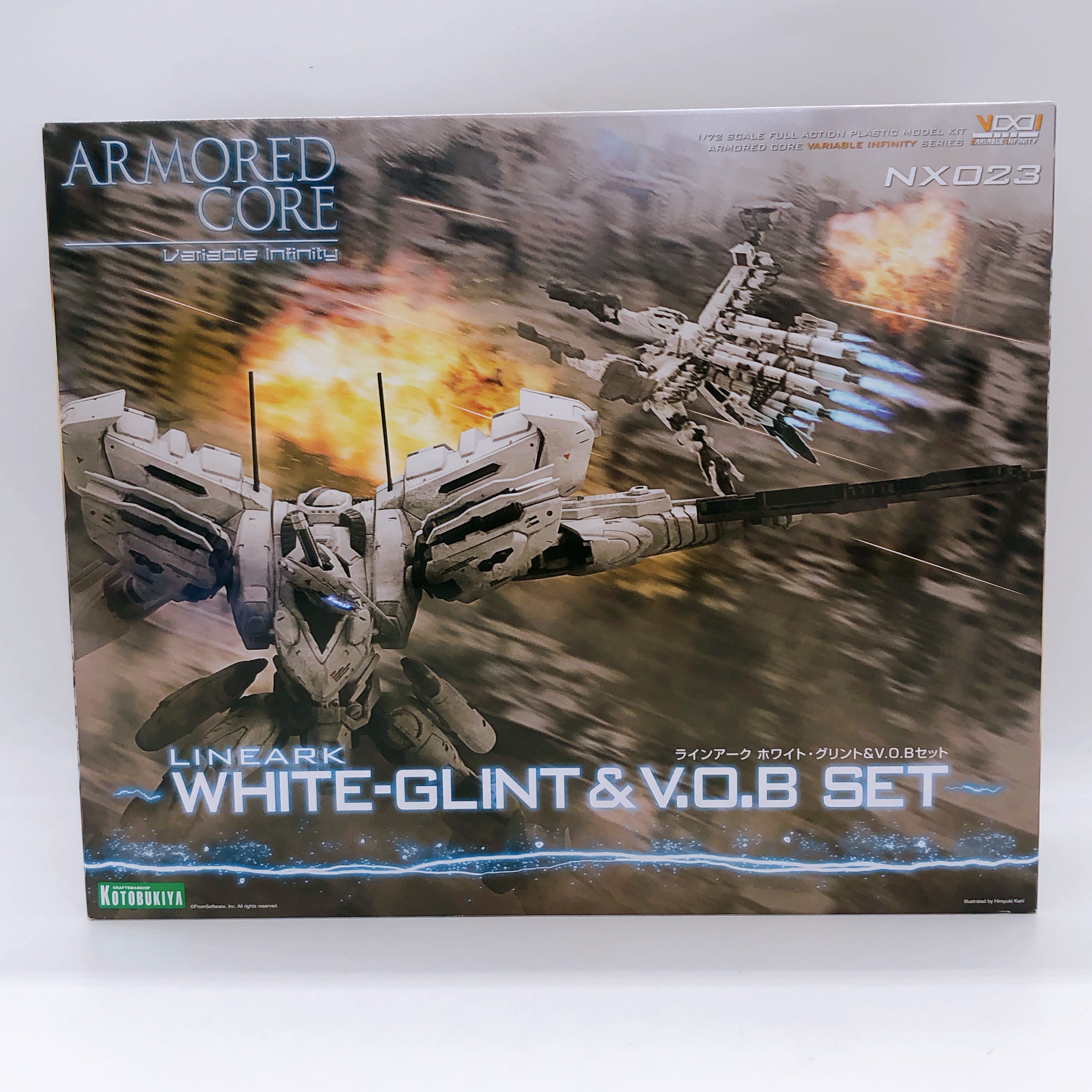 ARMORED CORE LineArk White Glint & V.O.B Set 1/72 Model Kit KOTOBUKIYA