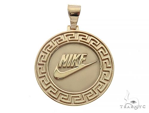 Custom Nike Pendant Yellow Gold 65259 – TraxNYC