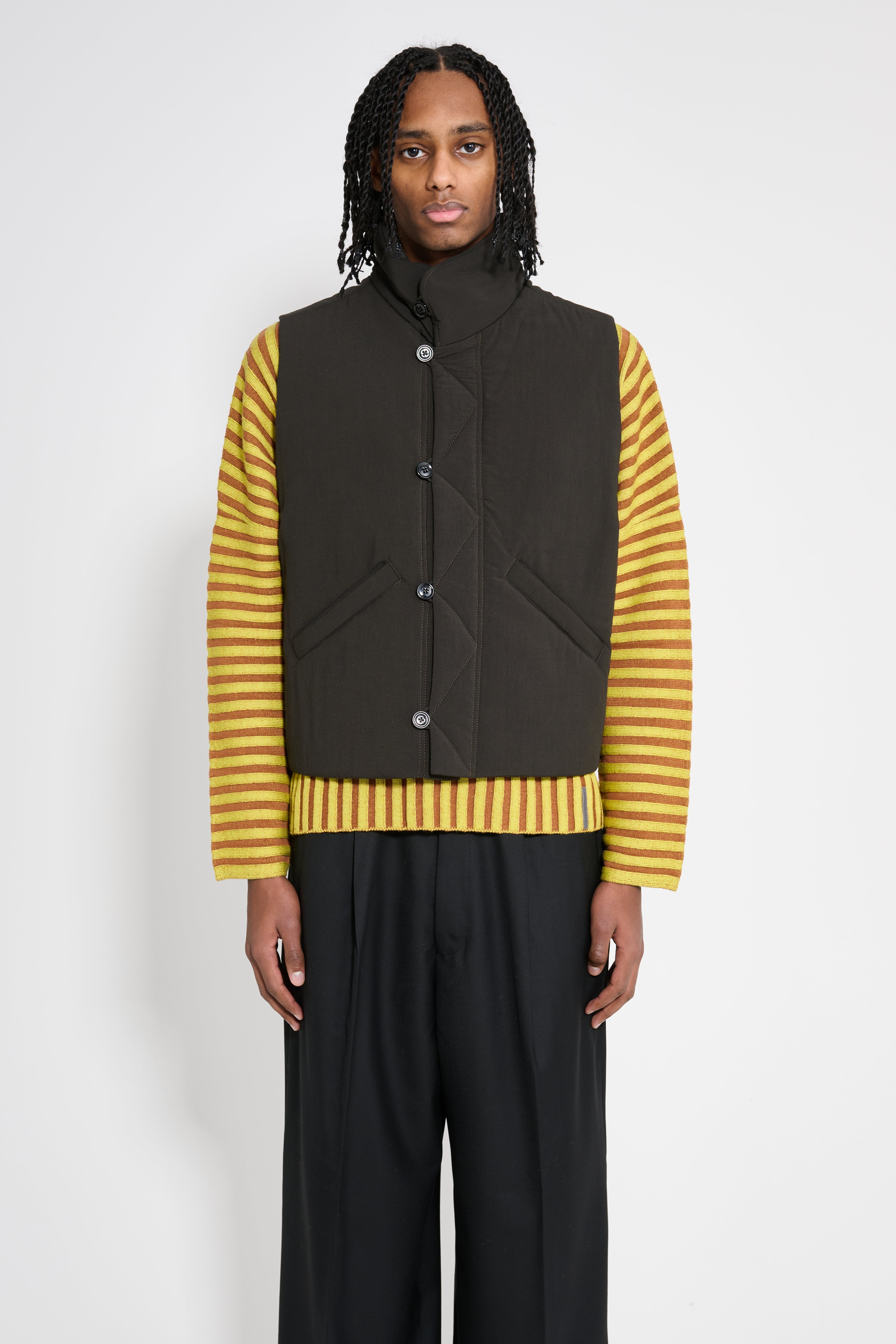 Lemaire Wadded Gilet Dark Espresso – Très Bien