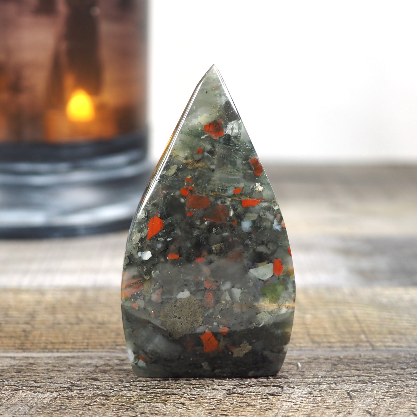 African Bloodstone Flame E – The Triceratory