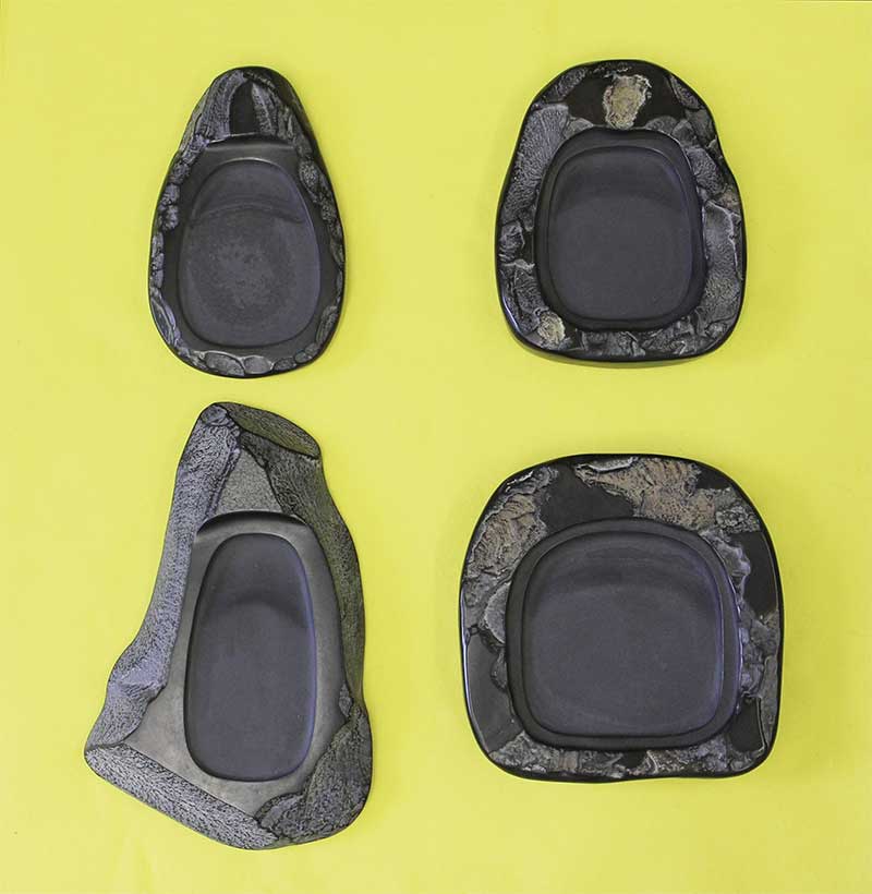 長崎県対馬若田硯 源照作 未使用 共箱 DT446 長崎県対馬若田硯 源照作