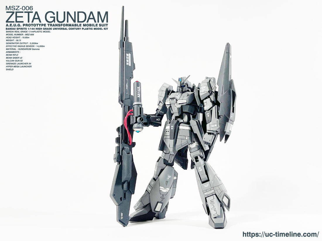HGUCGUNPLA EVOLUTION PROJECTZガンダム完成報告。 – UC-TIMELINE