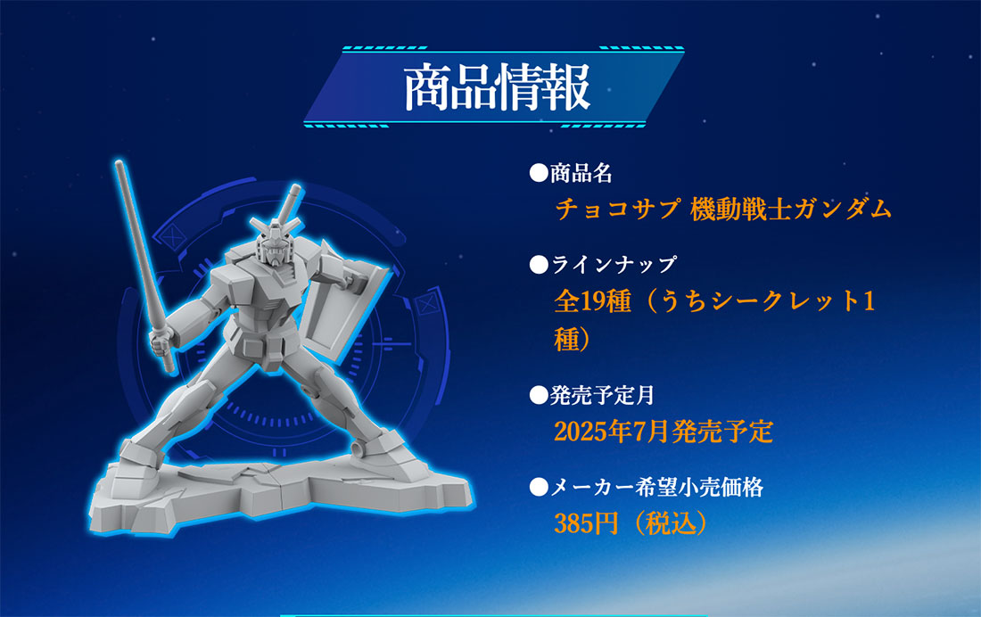 食玩：チョコサプ 機動戦士ガンダムを買う。 – UC-TIMELINE. ガンプラ