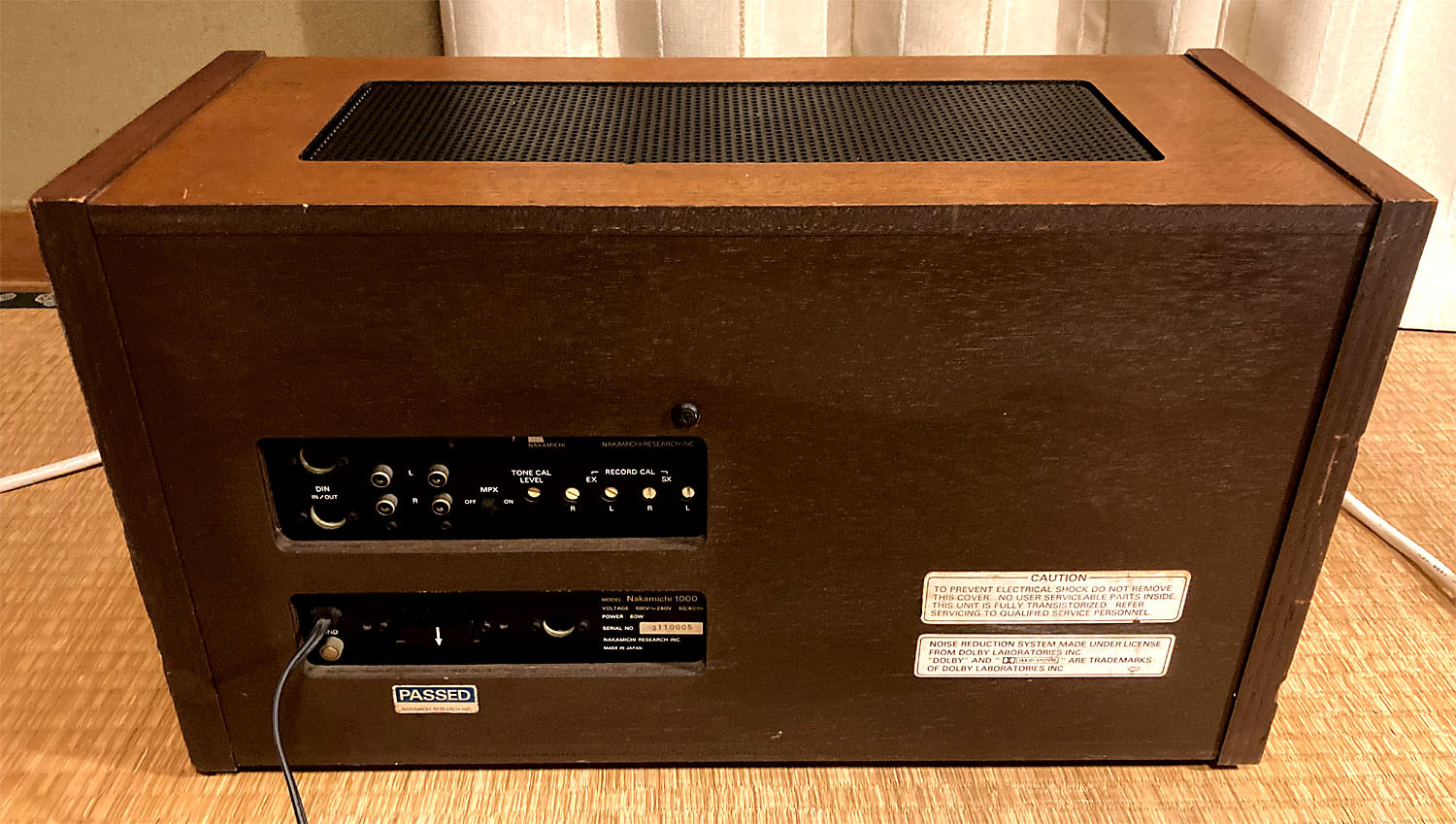 Nakamichi 1000 レストア（1）: Nakamichi Home Audio Owners Club