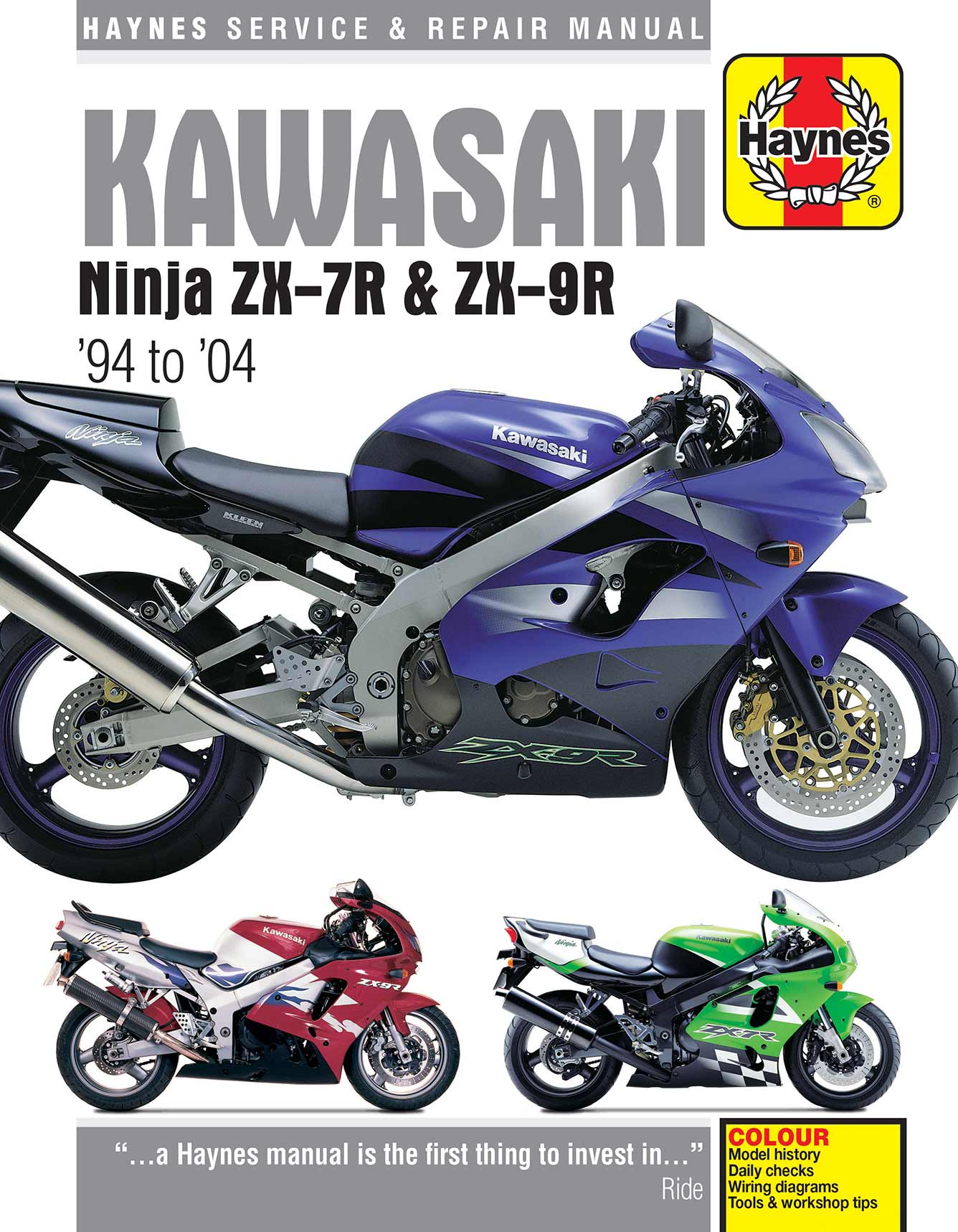 Kawasaki Ninja ZX-7R & ZX-9R (1994-2004) Haynes Repair Manual