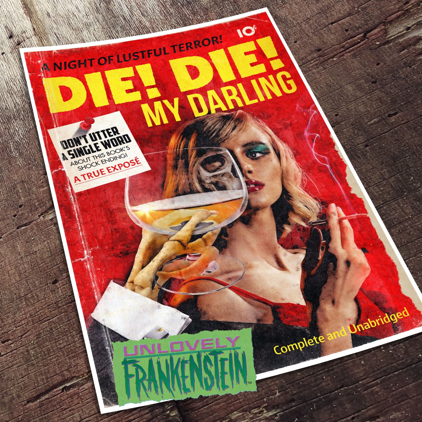 Die Die My Darling vintage pulp print | 11x17 Art Print