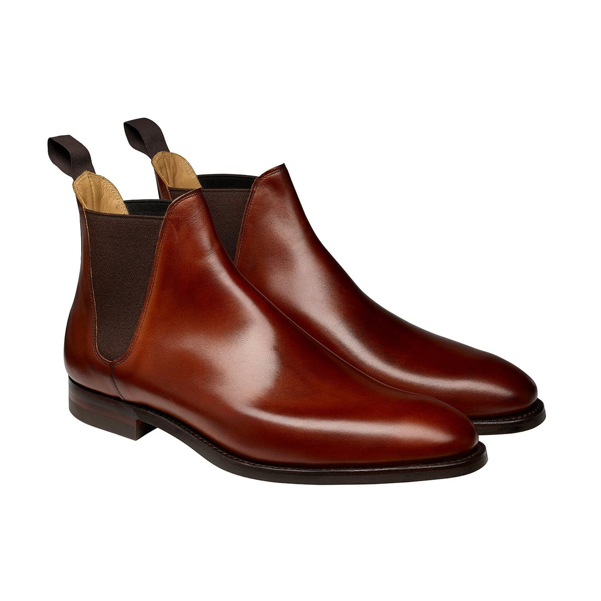 Chelsea 8 Chestnut Burnished Calf | Crockett & Jones – Crockett