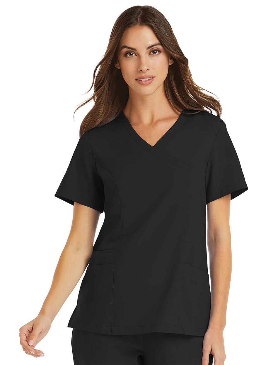 Maevn Momentum 5002 Mock-Wrap Top – Valley West Uniforms