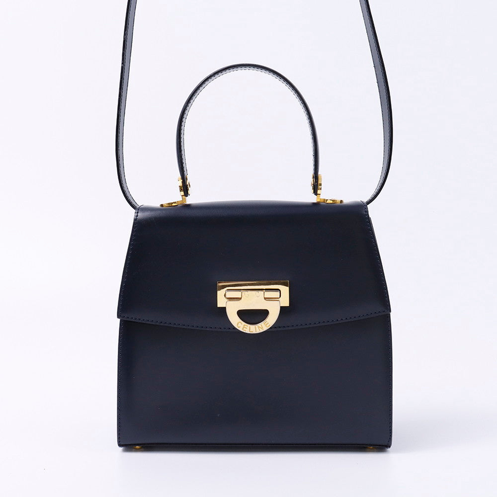 CELINE ヴィンテージ 2WAYバッグ ネイビー Leather – VALTIQUE VINTAGE