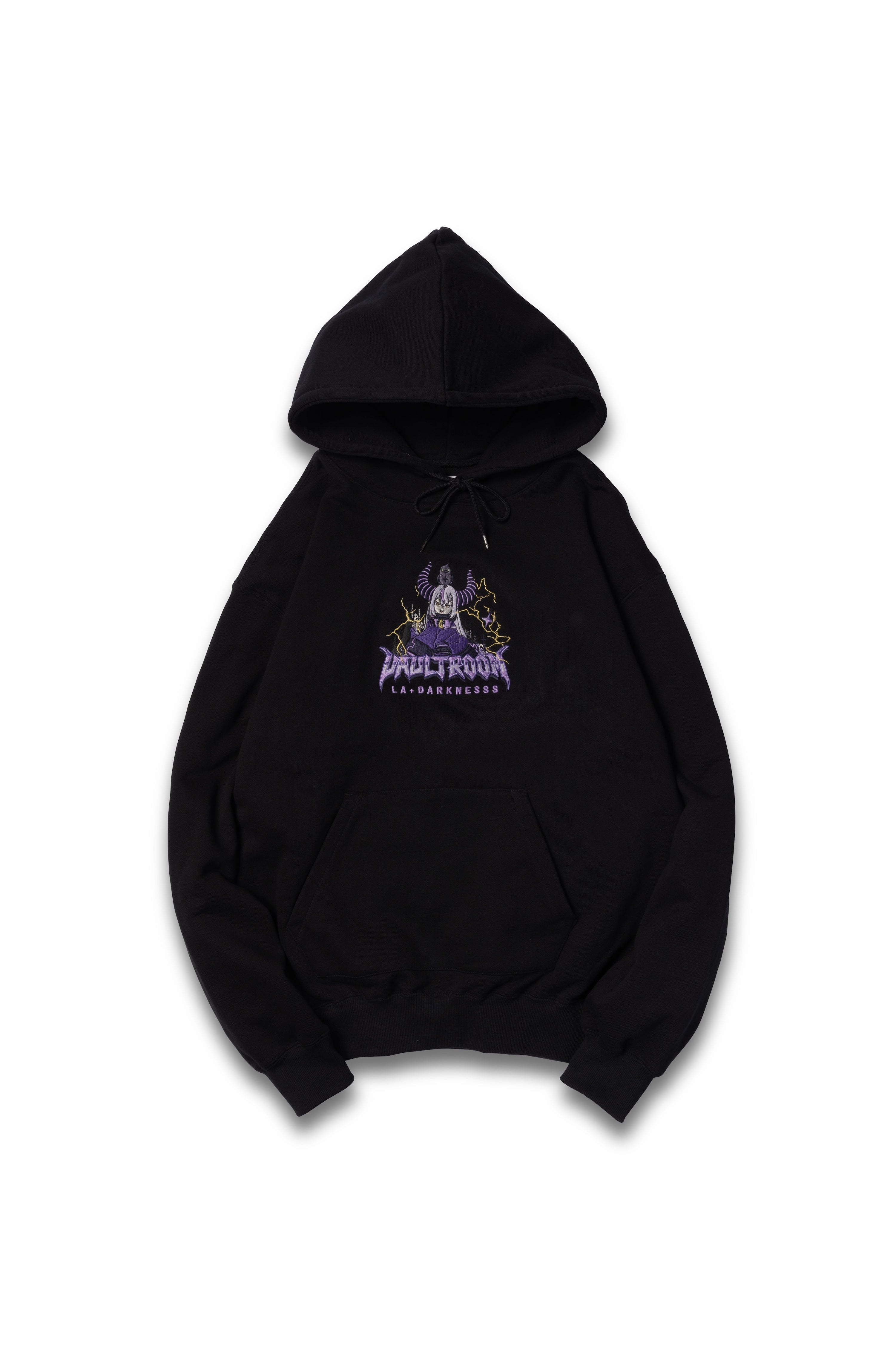 LA+ DARKNESSS HOODIE / BLACK – VAULTROOM