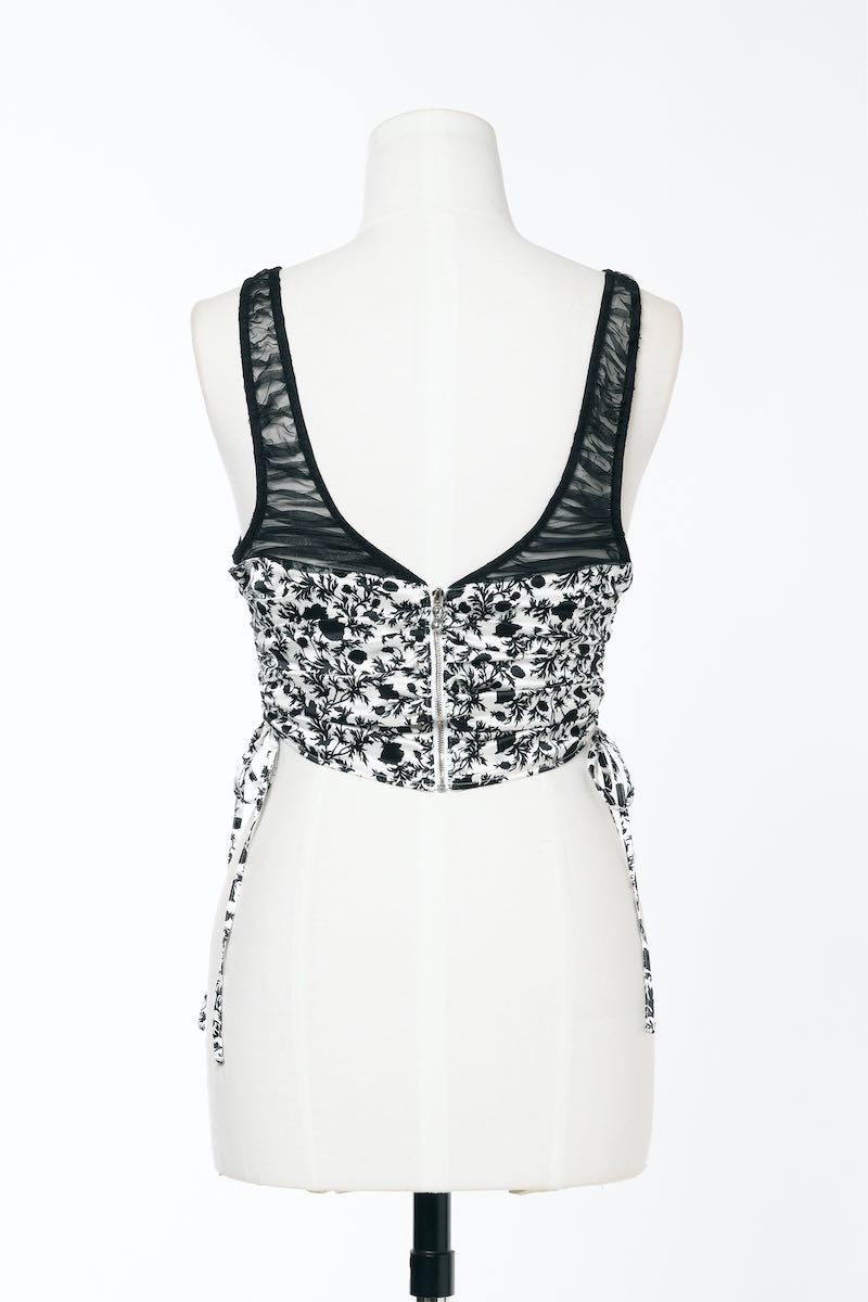 FETICO(フェティコ)のFLOWER PRINT GATHERED TOPの通販｜PALETTE art