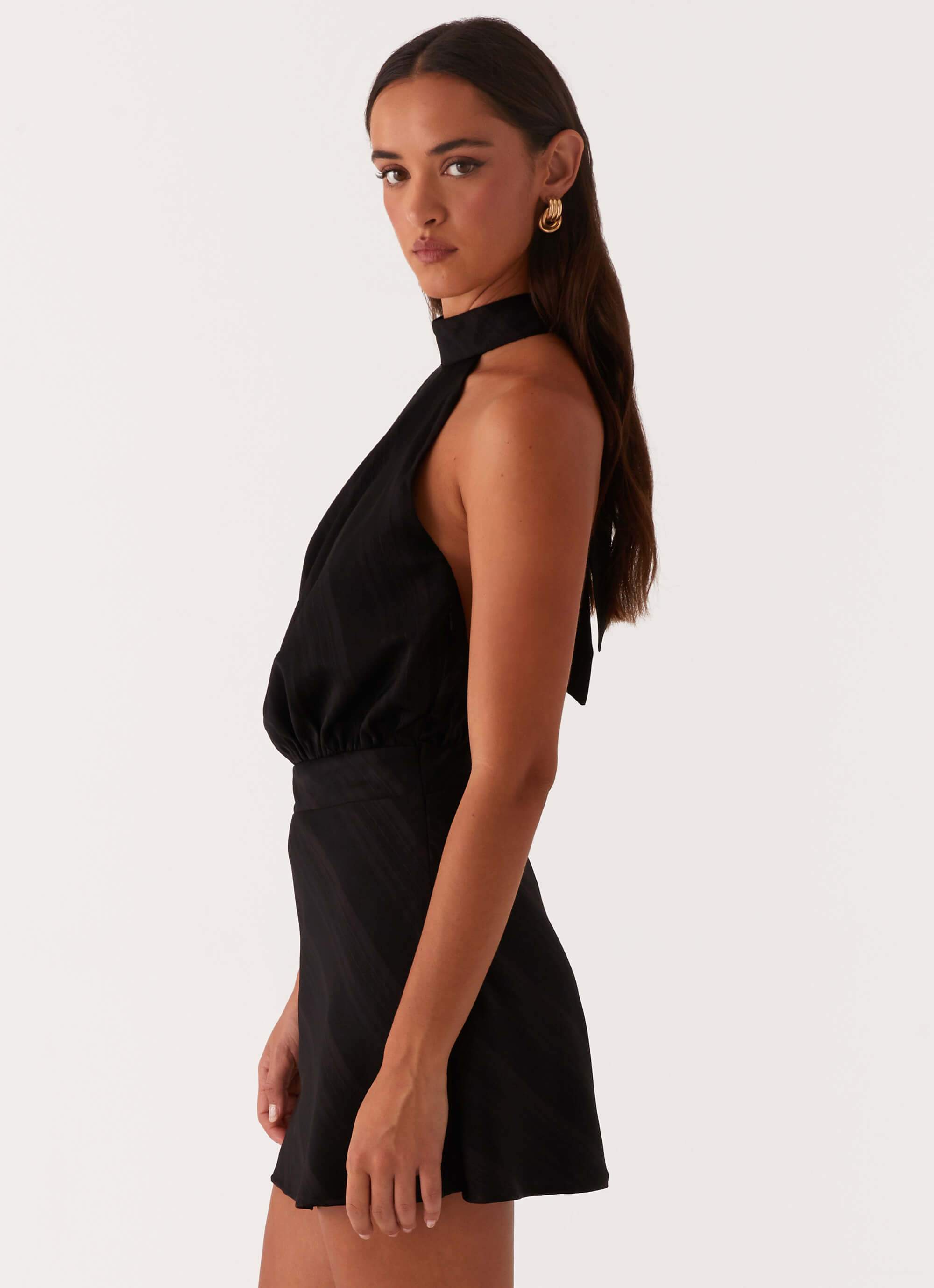 Camera Shy Mini Dress - Black – Peppermayo Canada