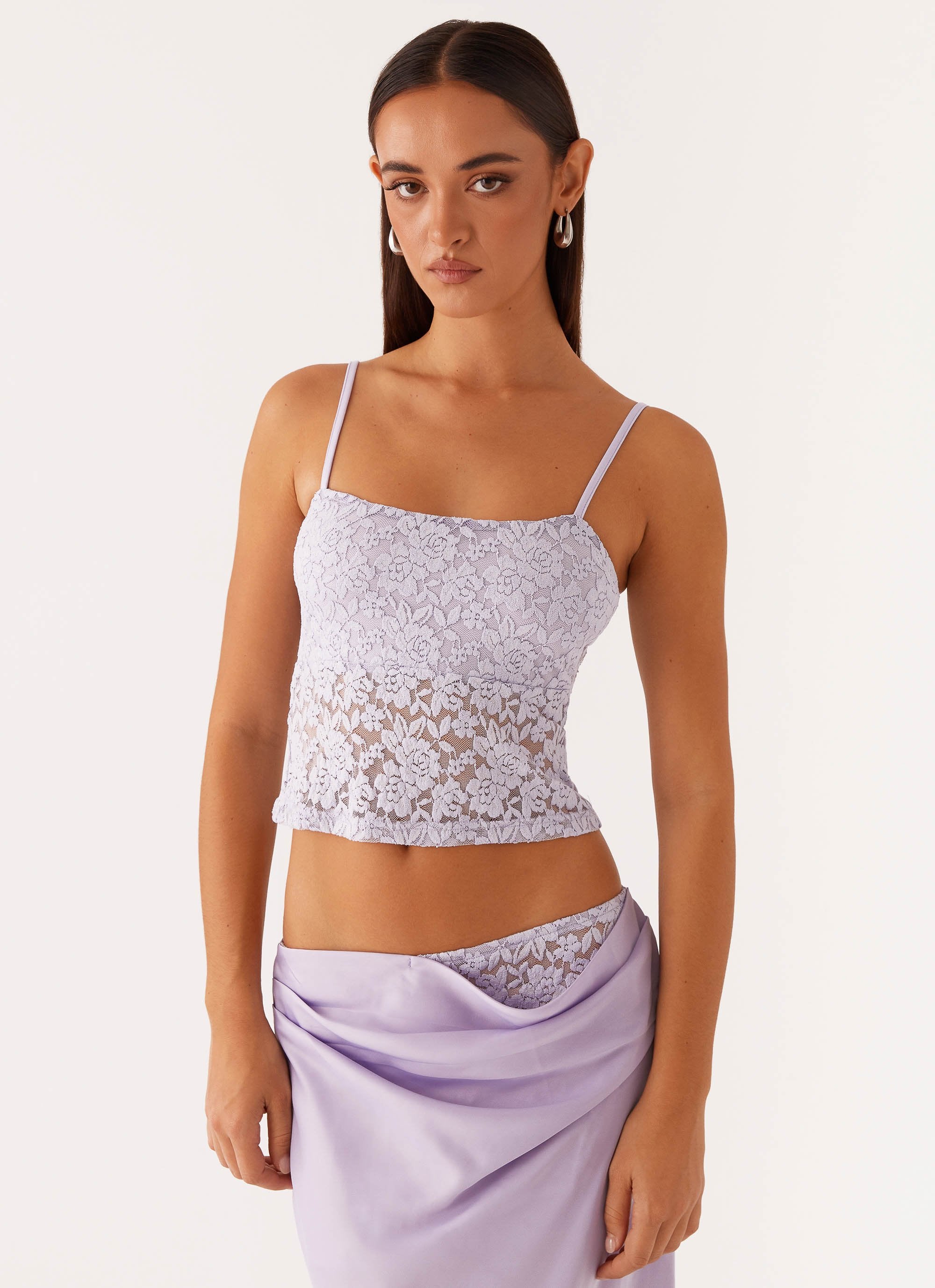 Nancy Lace Top - Lilac – Peppermayo Canada