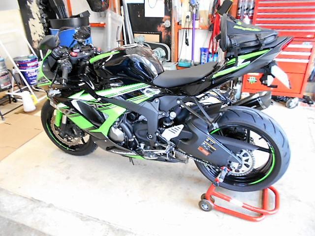 Kawasaki Ninja ZX－6R 持ち込み部品取り付け