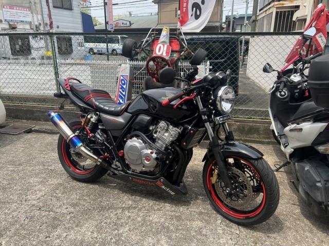 CB400SF NC42 ホイール、スイングアーム塗装♪（moto shop