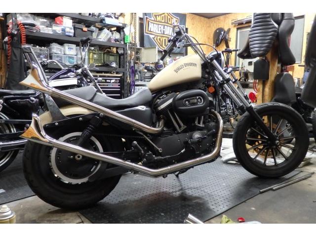 ハーレーダビッドソン スポーツスター XL883N ワンオフマフラー製作