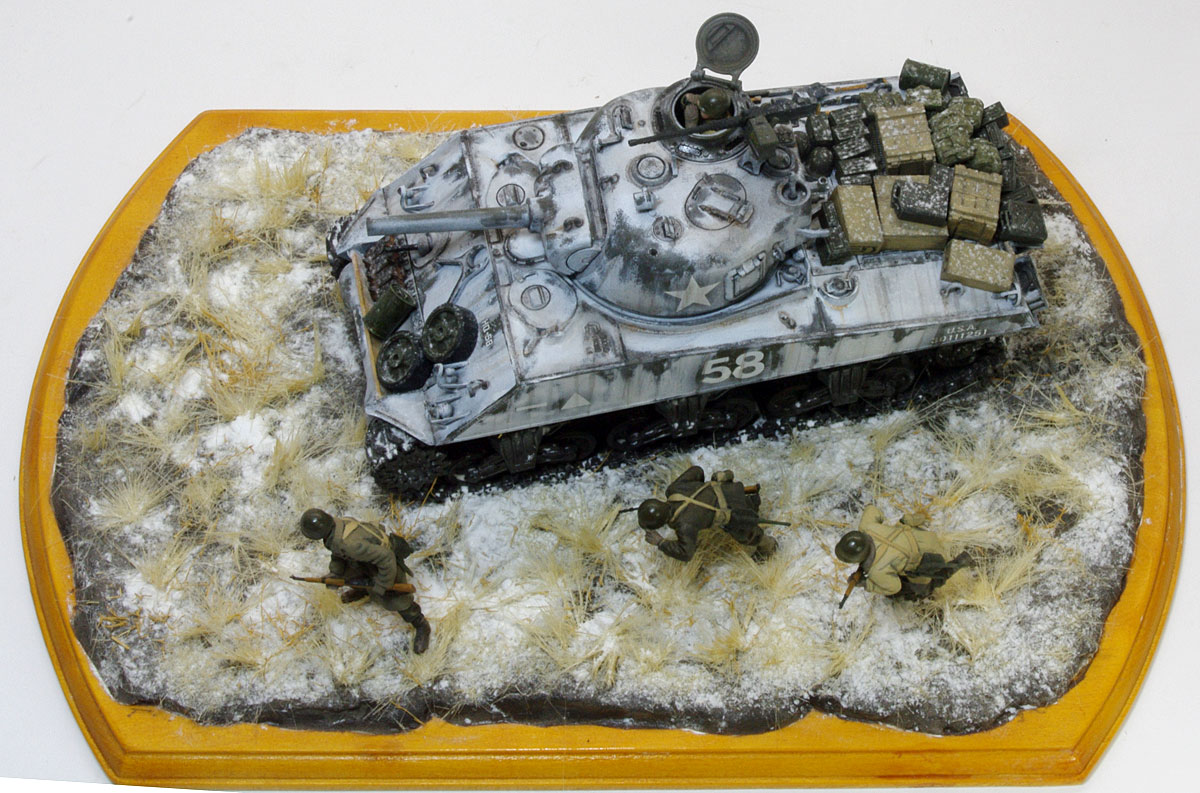 プラモ日記 » アメリカ・M4A3シャーマン 105mm榴弾砲搭載型 その8 完成!!