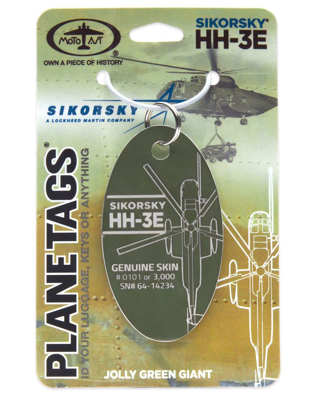 Sikorsky H-3 - PLANETAG TAIL #64-14234 | Aviation Gift from