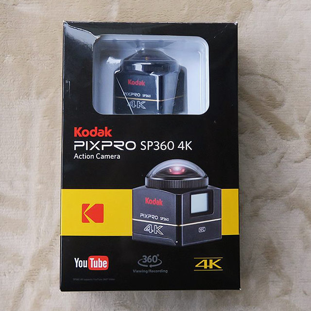 Kodak PIXPRO SP360 4K 個人開封レビュー | ウェアラブルカメラ