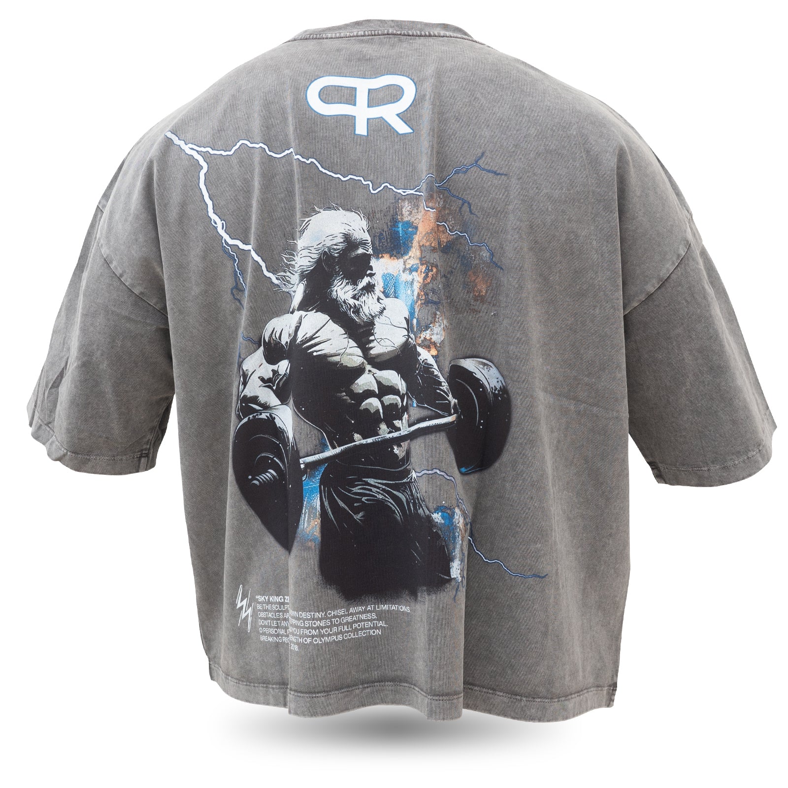 Oversize Olympus T shirts - Zeus - Charcoal – PR Lifestyle