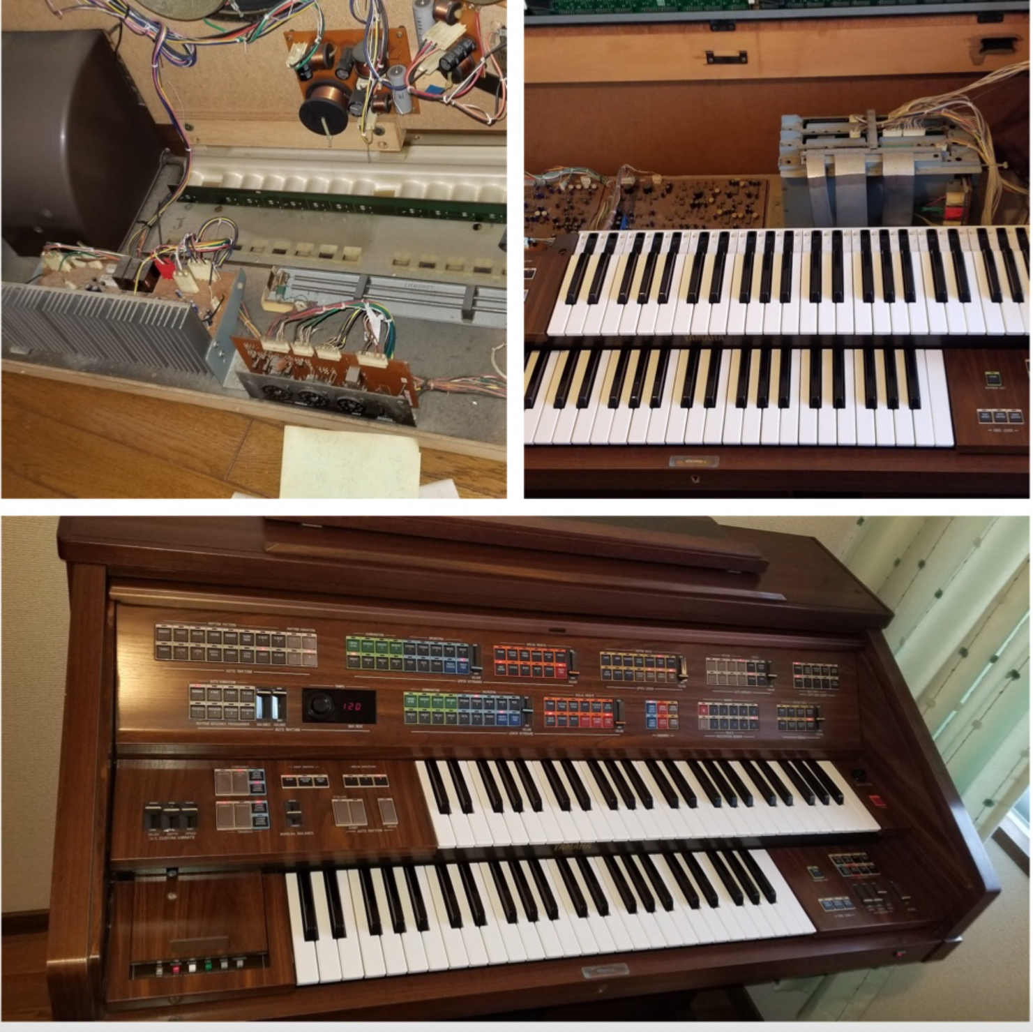 エレクトーン FS30 音歪み : 楽器の修理屋さん プロタックのお仕事ブログ